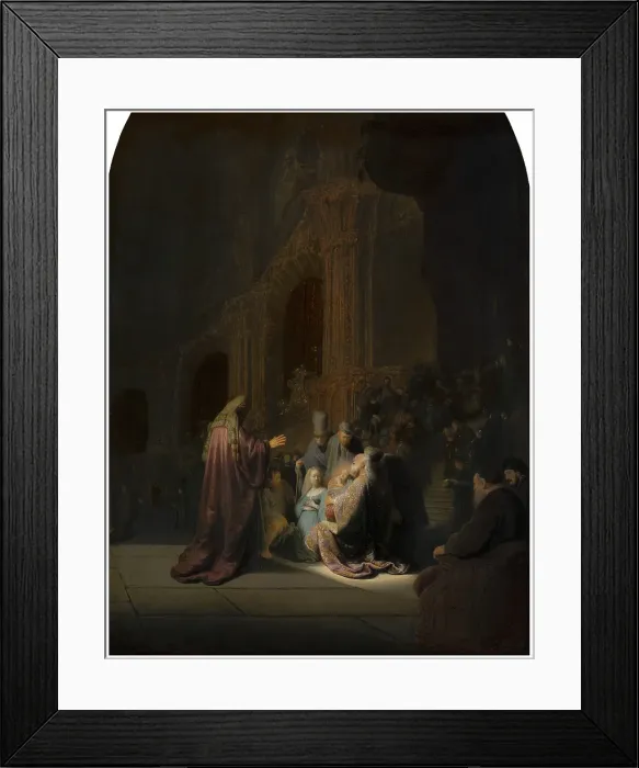 Framed Print : Simeon's Song of Praise, 1631. Creator: Rembrandt Harmensz van Rijn Framed Print : Simeon's Song of Praise, 1631. Creator: Rembrandt Harmensz van Rijn
