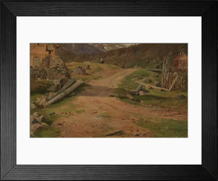 Framed Print : Landscape, 1835. Creator: Louis Gurlitt Framed Print : Landscape, 1835. Creator: Louis Gurlitt