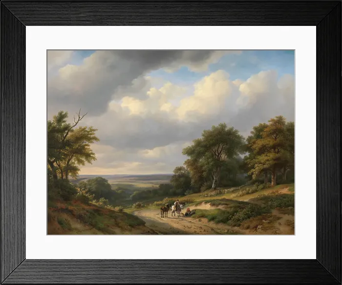 Framed Print : Landscape in the Ardennes, c1820-1840. Creator: Jan Baptiste de Jonghe Framed Print : Landscape in the Ardennes, c1820-1840. Creator: Jan Baptiste de Jonghe