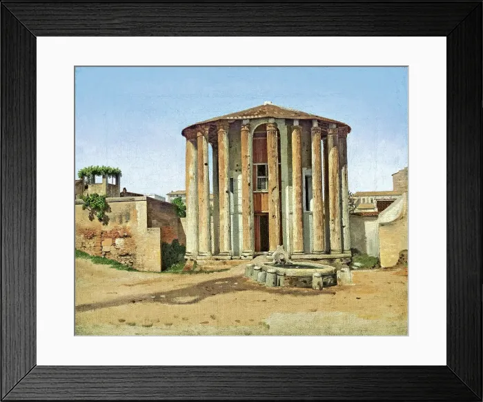 Framed Print : Vesta Temple in Rome, 1814-1816. Creator: CW Eckersberg Framed Print : Vesta Temple in Rome, 1814-1816. Creator: CW Eckersberg