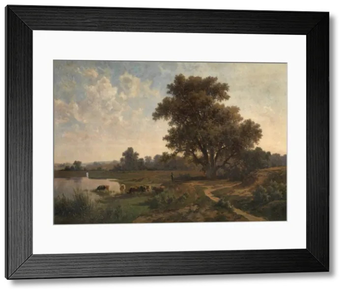 Framed Print : The Heath near Oosterbeek, Gueldre, 1885. Creator: Euphrosine Beernaerts Framed Print : The Heath near Oosterbeek, Gueldre, 1885. Creator: Euphrosine Beernaerts