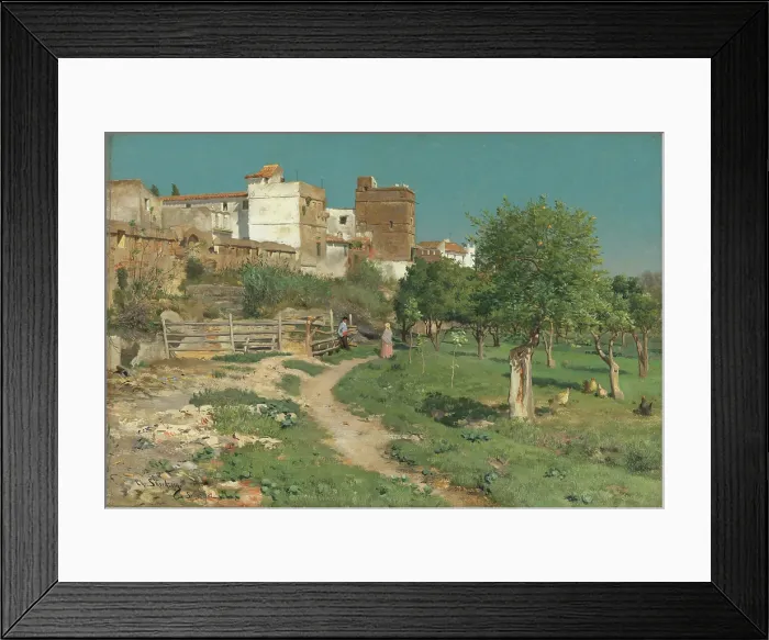 Framed Print : From Seville in Spain, 1882. Creator: Christian Skredsvig Framed Print : From Seville in Spain, 1882. Creator: Christian Skredsvig