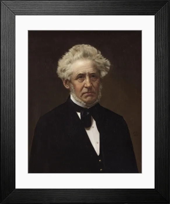 Framed Print : Portrait of Alfred Hage, 1876. Creator: Frederik Vermehren Framed Print : Portrait of Alfred Hage, 1876. Creator: Frederik Vermehren