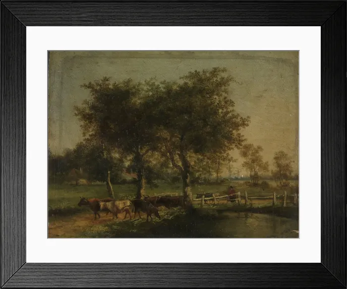 Framed Print : Landscape, probably 17th century. Creator: Unknown Framed Print : Landscape, probably 17th century. Creator: Unknown