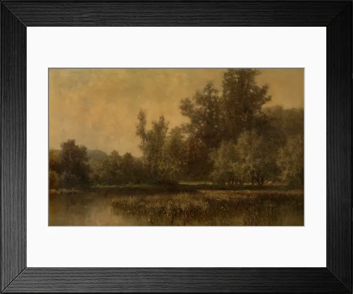 Framed Print : Marsh, c1880s. Creator: Euphrosine Beernaerts Framed Print : Marsh, c1880s. Creator: Euphrosine Beernaerts