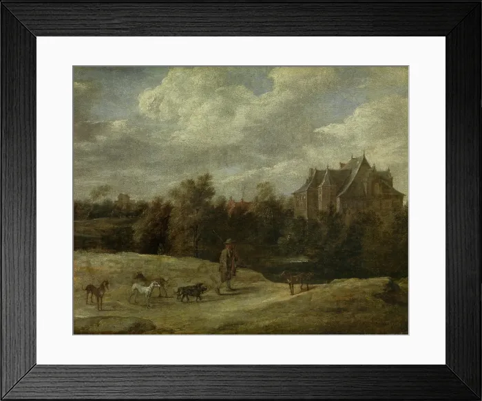 Framed Print : Returning from the Hunt, 1670. Creator: David Teniers II Framed Print : Returning from the Hunt, 1670. Creator: David Teniers II