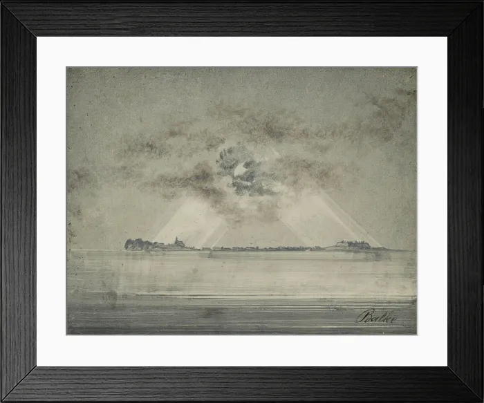 Framed Print : Vardohus Fortress, c1870. Creator: Peder Balke Framed Print : Vardohus Fortress, c1870. Creator: Peder Balke