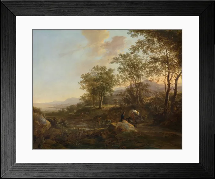 Framed Print : Italian Landscape, c1630-1650. Creator: Jan Dirksz Both Framed Print : Italian Landscape, c1630-1650. Creator: Jan Dirksz Both