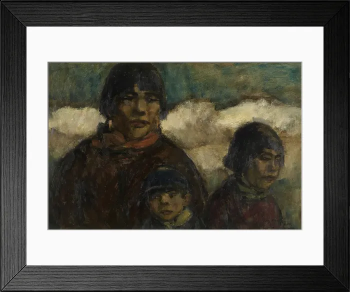 Framed Print : Woman and Children at the Harbour, c1920s. Creator: Eugeen Van Mieghem Framed Print : Woman and Children at the Harbour, c1920s. Creator: Eugeen Van Mieghem
