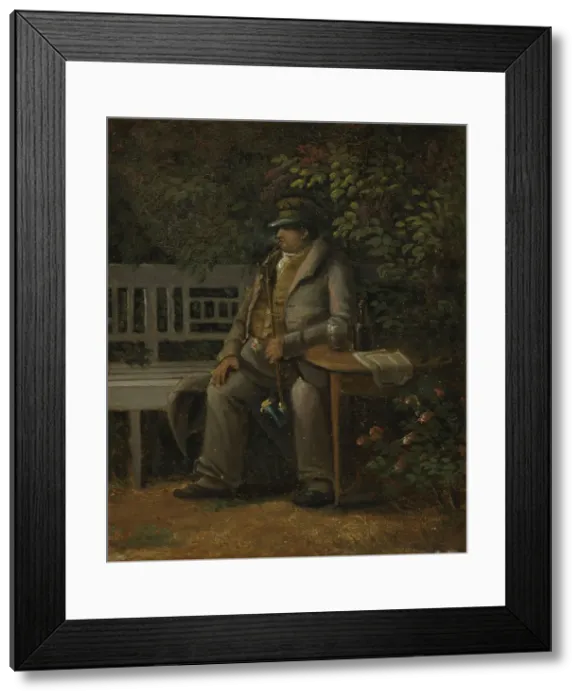 Framed Print : In the Garden, probably 1819-1820. Creator: Thomas Fearnley Framed Print : In the Garden, probably 1819-1820. Creator: Thomas Fearnley