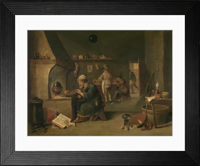 Framed Print : Alchemist, c1640-1690. Creator: David Teniers II