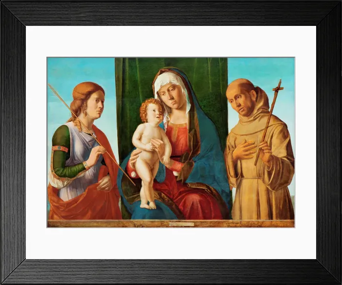 Framed Print : Madonna and Child between Two Saints, c1495. Creator: Giovanni Battista Cima da Conegliano Framed Print : Madonna and Child between Two Saints, c1495. Creator: Giovanni Battista Cima da Conegliano