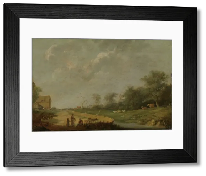 Framed Print : Dutch landscape, 17th century. Creator: Unknown Framed Print : Dutch landscape, 17th century. Creator: Unknown