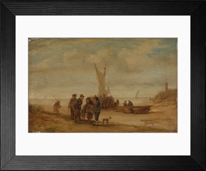Framed Print : Flemish Coast, probably last half of 17th century. Creator: David Teniers II Framed Print : Flemish Coast, probably last half of 17th century. Creator: David Teniers II