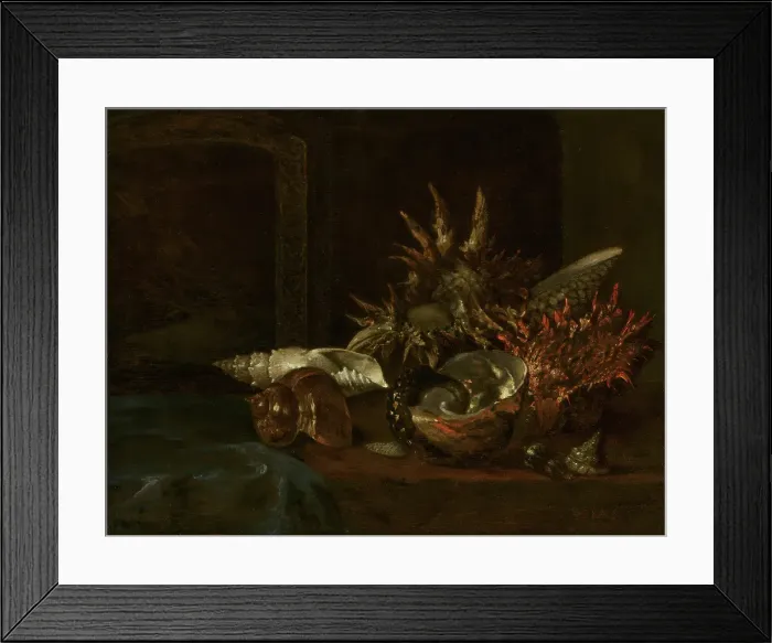 Framed Print : Still Life with Shells, c1640-1690. Creator: Willem Kalf Framed Print : Still Life with Shells, c1640-1690. Creator: Willem Kalf