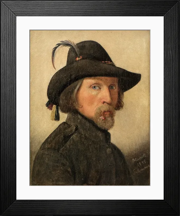 Framed Print : Self-Portrait as Legionnaire, 1848. Creator: Ditlev Blunck Framed Print : Self-Portrait as Legionnaire, 1848. Creator: Ditlev Blunck
