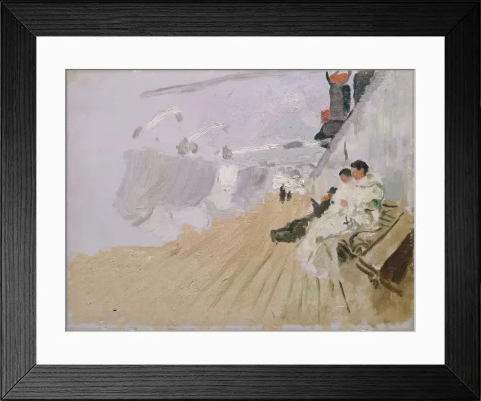 Framed Print : Monks on the Deck, 1898. Creator: Frits Thaulow Framed Print : Monks on the Deck, 1898. Creator: Frits Thaulow