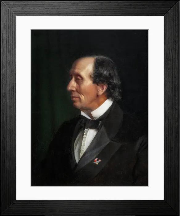 Framed Print : Portrait of Hans Christian Andersen, 1869. Creator: Carl Bloch Framed Print : Portrait of Hans Christian Andersen, 1869. Creator: Carl Bloch