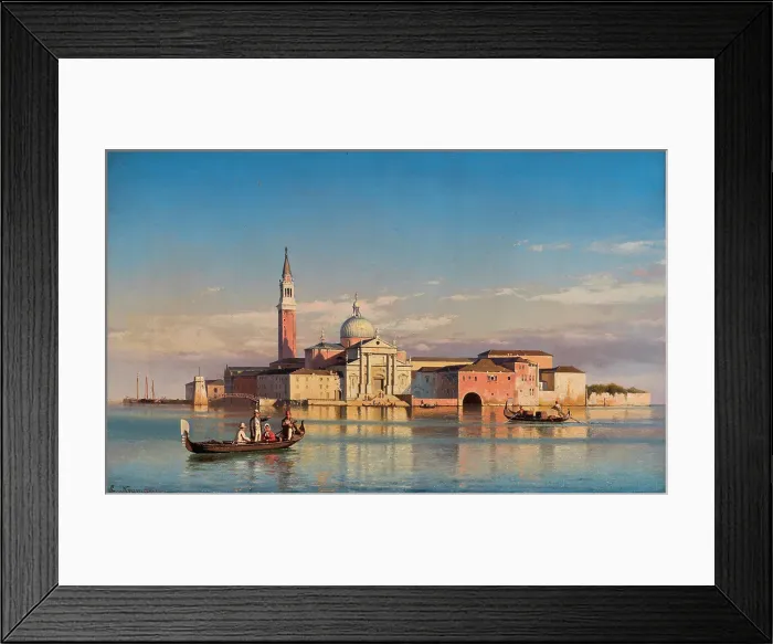 Framed Print : St. Giorgio Maggiore in Venice, n.d. c1860-1890. Creator: Carl Neumann Framed Print : St. Giorgio Maggiore in Venice, n.d. c1860-1890. Creator: Carl Neumann