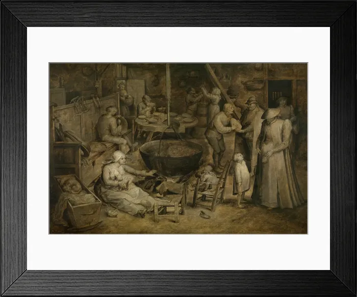 Framed Print : Visit to the Farm. Creator: Jan Brueghel the Elder