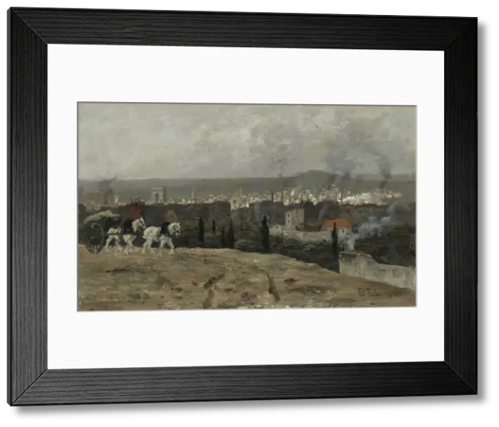 Framed Print : Parisian View, 1879. Creator: Frits Thaulow Framed Print : Parisian View, 1879. Creator: Frits Thaulow