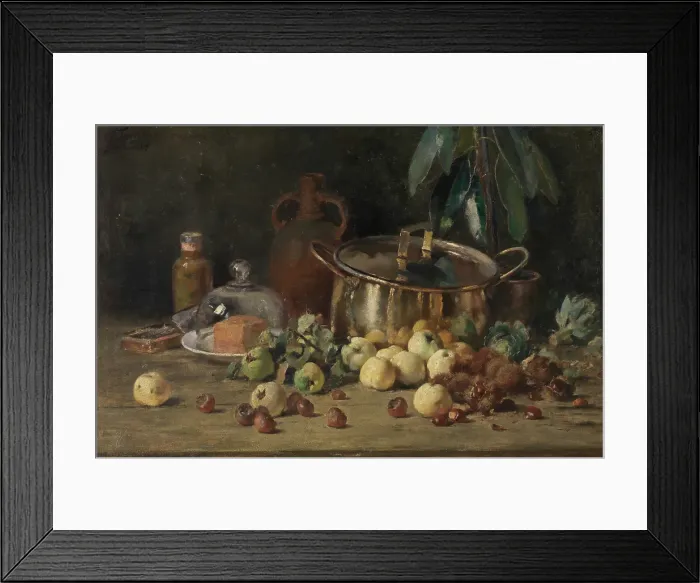 Framed Print : Still Life, 1889. Creator: Eugene Joors Framed Print : Still Life, 1889. Creator: Eugene Joors