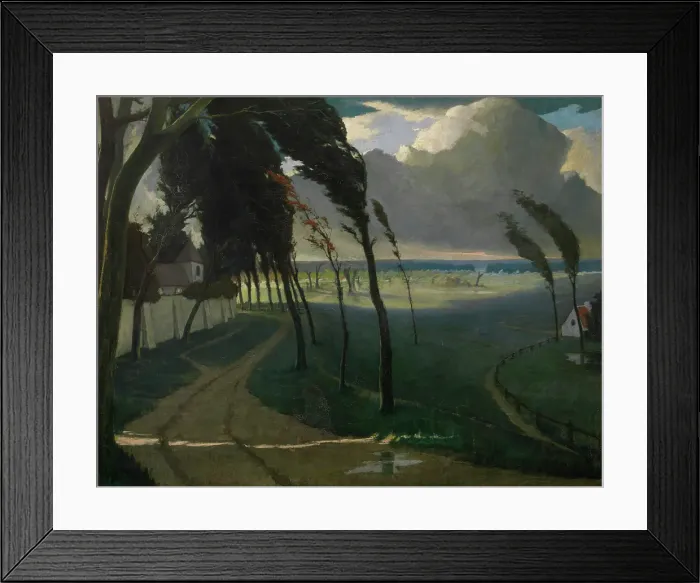 Framed Print : Storm, 1899. Creator: Eugene Laermans Framed Print : Storm, 1899. Creator: Eugene Laermans