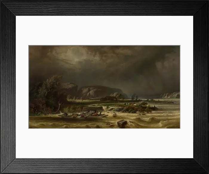 Framed Print : The Meuse at Poilvache, 1873. Creator: Ferdinand Marinus Framed Print : The Meuse at Poilvache, 1873. Creator: Ferdinand Marinus