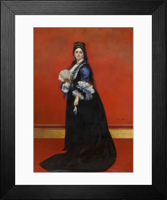 Framed Print : Countess Rattazzi, nee Maria-Laetitia Bonaparte-Wyse, 1872. Creator: Charles Emile Auguste Carolus-Duran Framed Print : Countess Rattazzi, nee Maria-Laetitia Bonaparte-Wyse, 1872. Creator: Charles Emile Auguste Carolus-Duran
