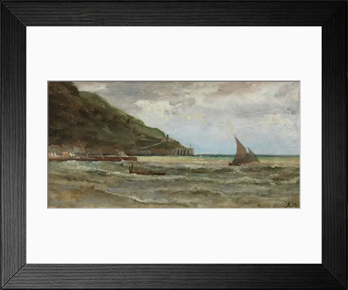 Framed Print : View from Castellamare, 1833. Creator: Thomas Fearnley Framed Print : View from Castellamare, 1833. Creator: Thomas Fearnley