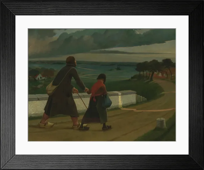 Framed Print : Blind, 1898. Creator: Eugene Laermans