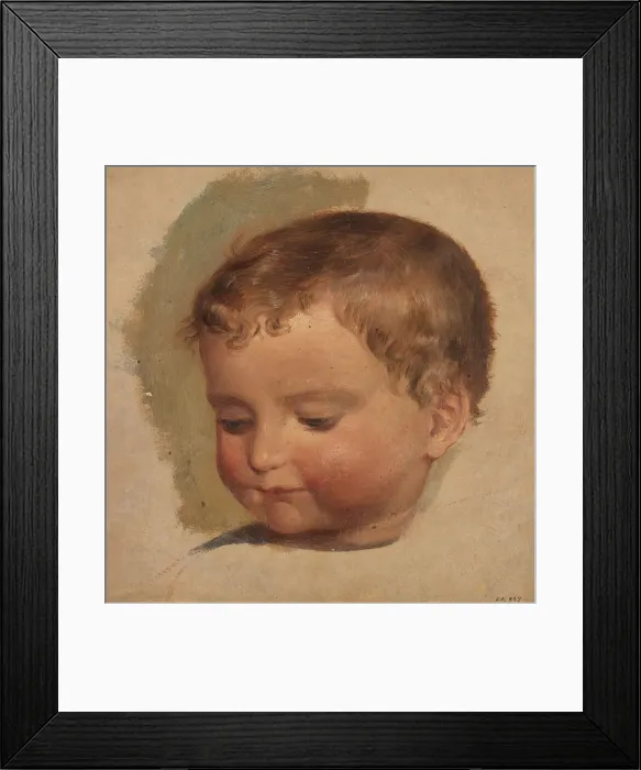 Framed Print : Portrait of a Child, probably 1847. Creator: Adolph Tidemand Framed Print : Portrait of a Child, probably 1847. Creator: Adolph Tidemand