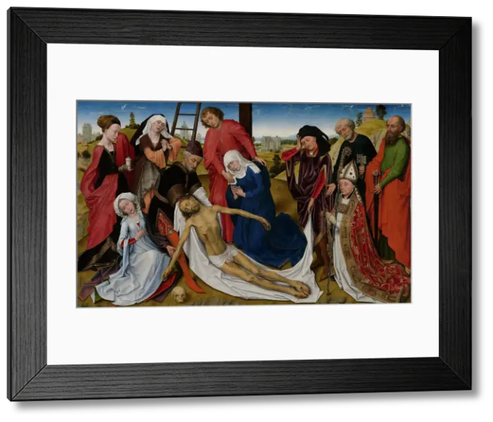 Framed Print : The Lamentation of Christ. Creators: Workshop of Rogier van der Weyden, Rogier Van der Weyden Framed Print : The Lamentation of Christ. Creators: Workshop of Rogier van der Weyden, Rogier Van der Weyden