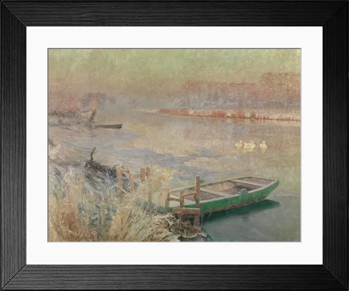 Framed Print : Winter, 1900. Creator: Emile Claus Framed Print : Winter, 1900. Creator: Emile Claus