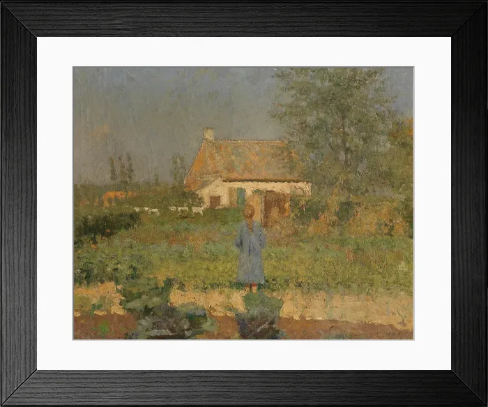 Framed Print : Morning, 1895. Creator: Evrard Larock Framed Print : Morning, 1895. Creator: Evrard Larock
