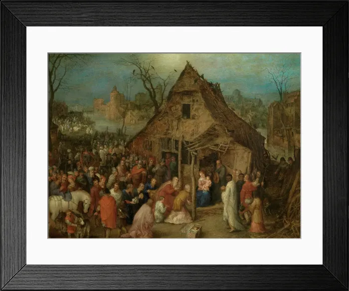 Framed Print : The Adoration of the Magi, 1600. Creator: Jan Brueghel the Elder Framed Print : The Adoration of the Magi, 1600. Creator: Jan Brueghel the Elder