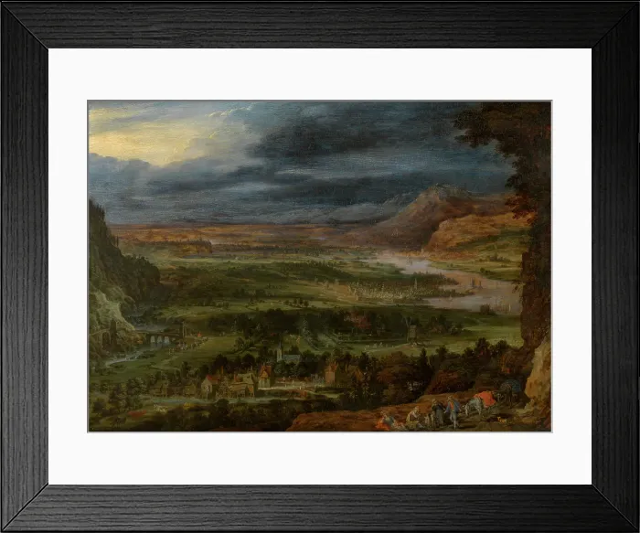 Framed Print : Landscape, c1600s. Creator: Jan Brueghel the Elder Framed Print : Landscape, c1600s. Creator: Jan Brueghel the Elder