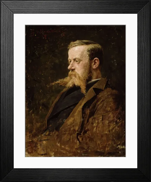 Framed Print : Portrait of the Painter Nikolai Ulfsten, 1882. Creator: Erik Werenskiold Framed Print : Portrait of the Painter Nikolai Ulfsten, 1882. Creator: Erik Werenskiold