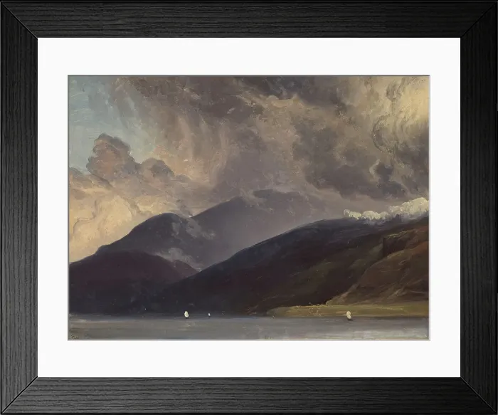 Framed Print : From Balestrand at the Sognefjord, probably 1839. Creator: Thomas Fearnley Framed Print : From Balestrand at the Sognefjord, probably 1839. Creator: Thomas Fearnley