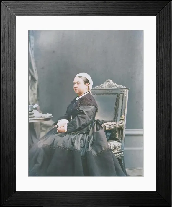 Framed Print : Her Majesty, Queen Victoria, December 1866. Creator: Andre-Adolphe-Eugene Disderi