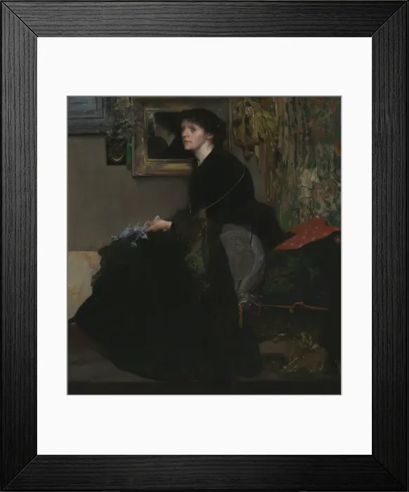 Framed Print : The Blue Thistle, 1904. Creator: Emile Vloors Framed Print : The Blue Thistle, 1904. Creator: Emile Vloors
