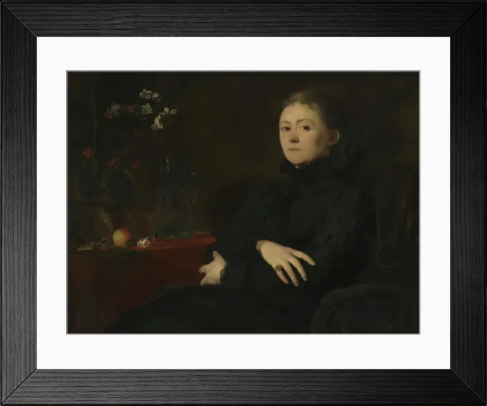 Framed Print : Portrait of the Artist Harriet Backer, 1878. Creator: Eilif Peterssen Framed Print : Portrait of the Artist Harriet Backer, 1878. Creator: Eilif Peterssen