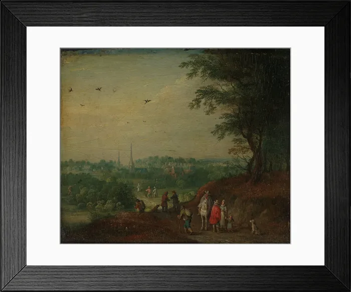 Framed Print : Summer landscape, 17th century. Creator: Peeter Gysels Framed Print : Summer landscape, 17th century. Creator: Peeter Gysels