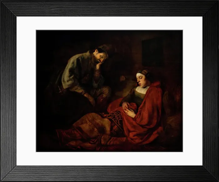 Framed Print : The Dream of Joseph, 1645-1660. Creator: Circle of Rembrandt Framed Print : The Dream of Joseph, 1645-1660. Creator: Circle of Rembrandt