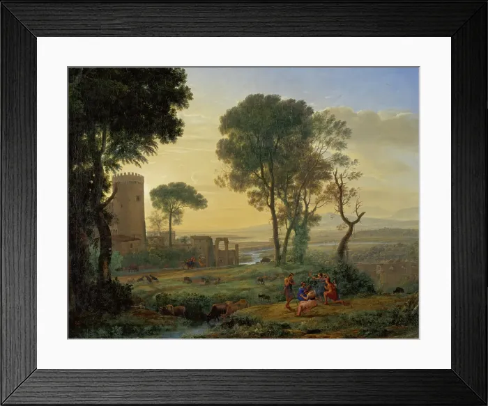 Framed Print : Landscape with the Flight into Egypt, c1646. Creator: Claude Lorrain Framed Print : Landscape with the Flight into Egypt, c1646. Creator: Claude Lorrain