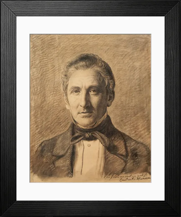 Framed Print : Portrait of Alfred Hage, 1851. Creator: Constantin Hansen Framed Print : Portrait of Alfred Hage, 1851. Creator: Constantin Hansen