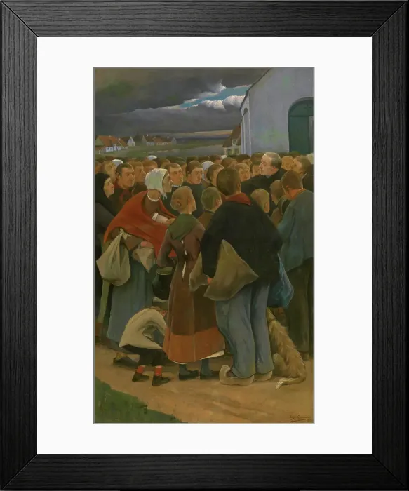 Framed Print : Farewell, 1896. Creator: Eugene Laermans Framed Print : Farewell, 1896. Creator: Eugene Laermans