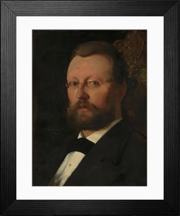 Framed Print : Portrait of the Painter Christian Meyer Ross, 1879. Creator: Eilif Peterssen Framed Print : Portrait of the Painter Christian Meyer Ross, 1879. Creator: Eilif Peterssen