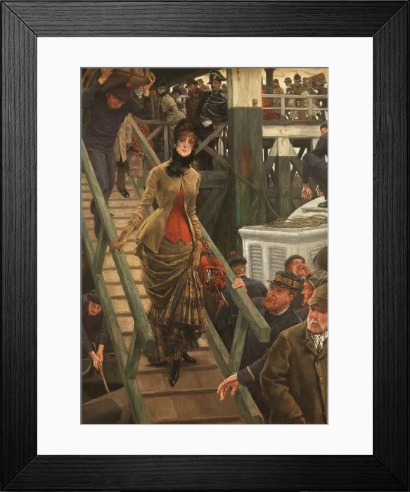 Framed Print : Embarkation at Calais, 1883-1885. Creator: James Tissot Framed Print : Embarkation at Calais, 1883-1885. Creator: James Tissot