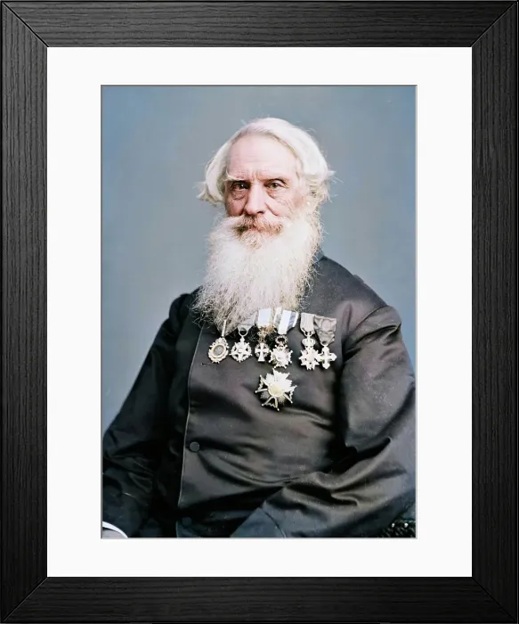 Framed Print : Samuel F.B. Morse, between 1855 and 1865. Creator: Unknown Framed Print : Samuel F.B. Morse, between 1855 and 1865. Creator: Unknown